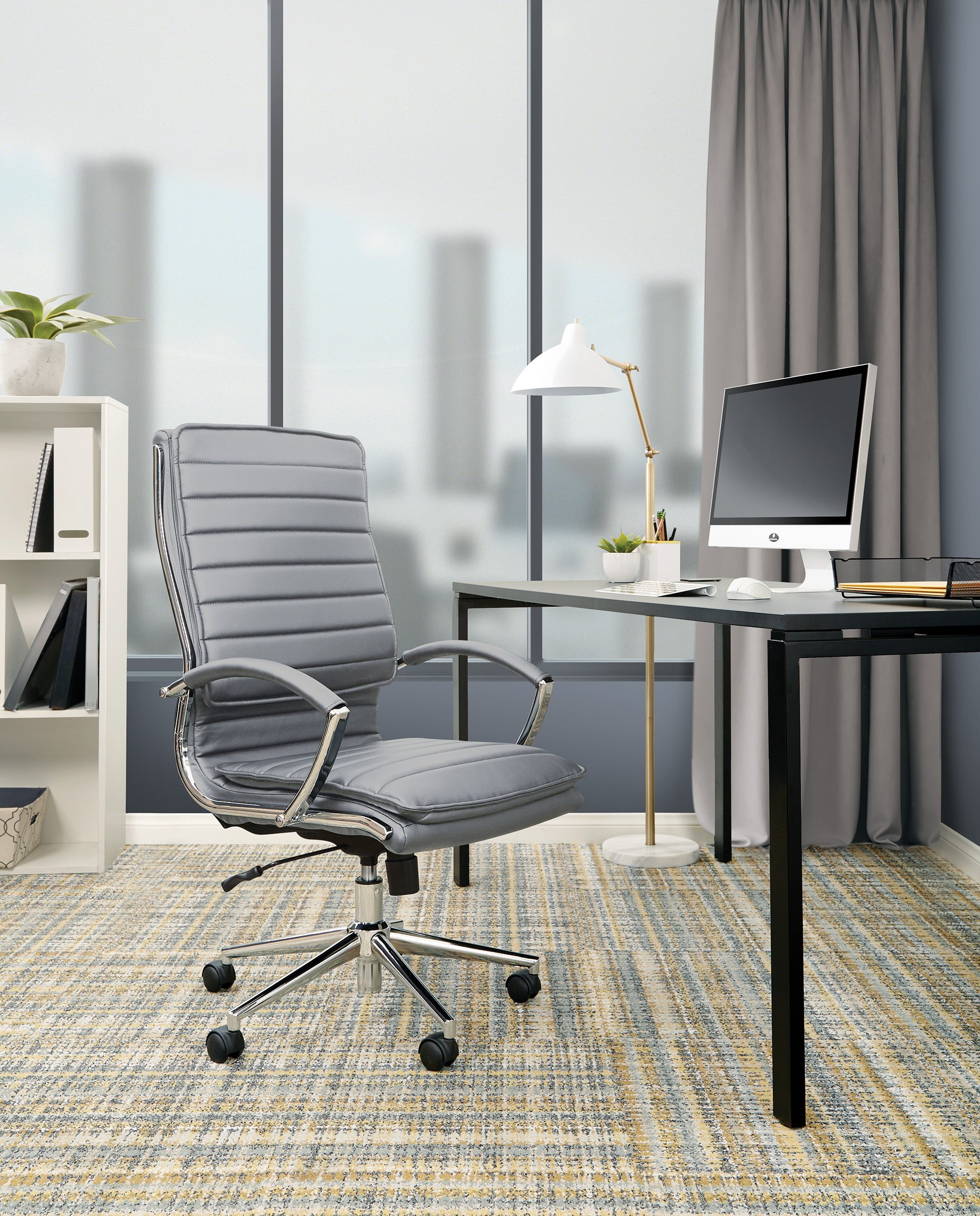 High Back Manager's Faux Lthr Chair